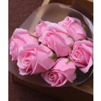 ソープフラワー 7本 カーネーション 薔薇 選べる石鹸の花束 ブーケ ギフト メッセージカード付き