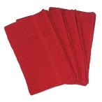 ショッピングフェイスタオル ４枚組 赤 フェイスタオル カラータオル あか レッド ２２０匁 日本製 綿100％ タオル
