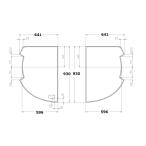 ショッピング風呂 TOTO　風呂ふた　1400シエル 2枚蓋 ＃ETW　【AFEKK84033N4#ETW】