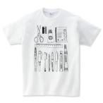 おもしろ かわいい 文房具 Tシャツ メンズ レディース 半袖 おもしろTシャツ おしゃれ 親子 ペアルック プレゼント 大きいサイズ Shortplate / ショートプレート