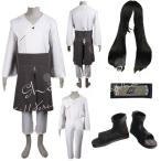 ショッピングコスチューム 子供用 大人用 ナルト NARUTO 風 日向ネジ ひゅうが ねじ 2代 コスプレ衣装 靴 コスチューム 演出服  cosplay 変装 仮装  撮影 祭り