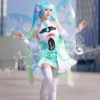 初音ミク 風 vocaloid はつね ミク レーシング コスプレ衣装 ウィッグ ワンピース cosplay 変装 仮装 コスチューム 撮影 祭り