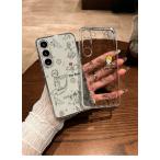 Galaxy S25 ケース Galaxy S24 Galaxy S25 Ultra Galaxy S24 Ultra Galaxy S23 S23 Ultra Galaxy S22 透明 スマホケース イラスト おしゃれ　可愛い