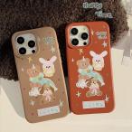 スマホケース iPhone16 15 14 SE対応 クリア 透明 ソフト TPU 耐衝撃 可愛い デザイン カメラ保護 薄型 軽量 黄変防止 韓国風 キャラクター