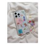 スマホケース 可愛いiPhone16スマホケース 韓国 ストラップ付 かわいい スマホカバー ハンドストラップ アイフォンケース スマホケース おしゃれ