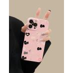 スマホケース iPhone16 15 14 SE対応 クリア 透明 ソフト TPU 耐衝撃 可愛い デザイン カメラ保護 薄型 軽量 黄変防止 韓国風 キャラクター