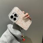 スマホケース 可愛いiPhone16スマホケース 韓国 ストラップ付 かわいい スマホカバー ハンドストラップ アイフォンケース スマホケース おしゃれ