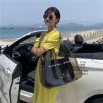 トートバック ビーチバッグ レディース プールバッグ クリアバッグ ハンドバッグ 温泉バッグ 防水 大きめ 5色 梅雨対策