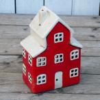  свеча держатель свеча house low sok установить украшение Рождество керамика дом красный Восток камень .29208 221014 материал 