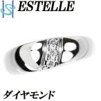 【移転セール 全商品対象クーポン配布中】エステール ダイヤモンド リング K18WG ブランド ESTELLE 送料無料 美品 中古 SH105638