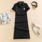  Polo One-piece женский короткий рукав тонкий . пот скорость . одежда для гольфа Golf One-piece стрейч спортивная одежда body type покрытие большой размер надеты ..