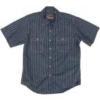 カムコ 半袖 ストライプ シャンブレーシャツ ブルー メンズ CAMCO CHAMBRAY SHIRTS 021
