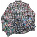 カムコ 長袖 マドラス チェック パッチワーク シャツ メンズ CAMCO PATCH WORK SHIRTS 057