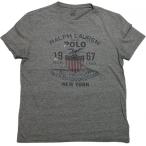 ラルフローレン 半袖 プリント Tシャツ グレー Polo Ralph Lauren 308