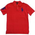 ポロ ラルフローレン ボーイズサイズ 半袖 ビッグポニー 鹿の子 ポロシャツ レッド Polo Ralph Lauren boys 450
