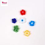 Yahoo! Yahoo!ショッピング(ヤフー ショッピング)ミルフィオリガラス2 フラワー平 ミックス 約8mm 6ヶ入り | ガラスビーズ ミルフィオリ ミルフィオリビーズ フラワー ビーズ アクセサリー ガ