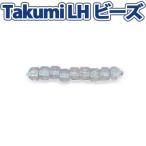 ビーズ グラスビーズ TakumiLHビーズ 丸中 261 パール／薄グレー