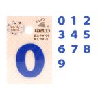 ラブリーネーム【青】 お名前ワッペン【0〜9】 アイロン接着 ひらがな 数字 | アルファベット アップリケ ワッペン アイロン ネーム 手作り ハンドメイド 手芸