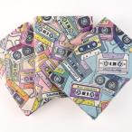 ショッピングシーチング un/no くり〜むシュプール カセットテープ シーチング 50cm カットクロス | 生地 布 布地 はぎれ カット布 コットン100％ くりーむシュプール ポップ 80’s