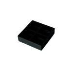エルベール ミニチュアパーツ 重箱 MIT-798 黒 | ミニチュア 黒い箱 小物入れ 雑貨 ミニチュアハウス ミニチュアクラフトドールハウス