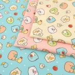 すみっコぐらし やさい柄 オックス 50cm単位|切売り 切り売り 生地 布 布地 キャラクター コットン100% 野菜 すみっこぐらし みにっコ やさい ベジタブル