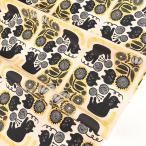 ショッピングシーチング 365 CAT.ART 黒猫とお花 シーチング 50cm単位 | 切売り 切り売り 生地 布 布地 コットン100％ かわいい おしゃれ カワムラオリエ デザイナー ねこ キャット