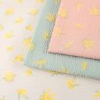 ミモザ柄 リップル 50cm単位 | 切売り 切り売り 生地 布 布地 コットン100％ くすみカラー ニュアンスカラー 涼しい サマー フラワー柄 花柄 ミモザ