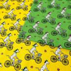 ダルメシアン 自転車 オックス 50cm単位 | 切売り 切り売り 生地 布 布地 イヌ 犬 いぬ ドッグ かわいい