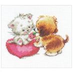 刺繍 輸入キット ALISA（アリサ） Little and Cute I like You！ 冬刺繍