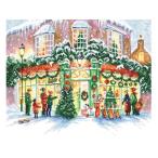 刺繍 LETISTITCH 914 Christmas shop クリスマスショップ｜おもちゃ屋さん クリスマス 雪景色 レティスティッチ 英国 ロンドン◎PUSH 輸入刺繍◎