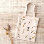 刺繍 COSMO ボタニカル刺しゅう No.92906 フラワーガーデンのミニトート バッグ｜フランス刺繍 刺しゅう ハンドメイド キット