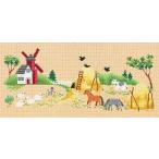 輸入刺繍キット PANNA On the Farm 農場で 動物｜CE-7144 うし うま にわとり ひつじ