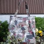 【生地と同時購入で1円】参考寸法図 （寸法図・レシピ） オシャレなタック入りエコバッグ