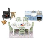  Sylvanian Families прекрасное платье .. вода сторон красный крыша. . дом elegant обеденный салон 