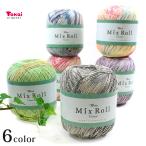 ウイスター ミックスロールグレイス|かぎ針 あみもの トーカイ 段染め ウイスター毛糸 MixRoll 編み図付き ストール