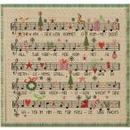 ショッピングDIYキット クロスステッチキット クリスマス 14カウント 楽譜 クリスマスキャロル ツリー オーナメント 初心者 初級 刺繍キット かわいい ナチュラル 送料無料