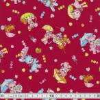 レトロアニマル キャンディー＆パラソル柄　レッド　コスモ【30cm以上10cm単位】