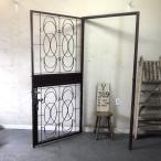 Y-309#W87×H193 большой античный железный забор дверь рамка-оправа имеется двери ворота металлический . перегородка металлический .. клетка дверь stk