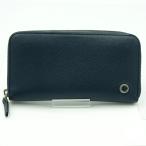 ブルガリ（BVLGARI）ブルガリ・ブルガリ　ラウンドファスナー　長財布　284231　メンズ　レディース　ネイビーブルー/ネイビーグリーン（中古）