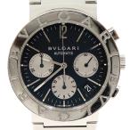 ブルガリ(BVLGARI)ブルガリブルガリ クロノグラフ BB38SSCH 自動巻き 腕時計 メンズ 文字盤ブラック(中古)