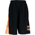 CONVERSE コンバース バックコートエディション　アクティブショーツ　ポケット付き CBE282822 ブラック/Fオレン