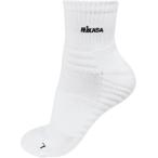 ミカサ MIKASA ショートソックス ホワイト12cm丈 21-23cm メンズ レディース 靴下 くつ下 ショート丈 防菌防臭 吸汗 速乾 メッシュ ロゴ 練習 トレーニング  S