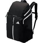 アディダス adidas ボール用デイパック 32L 黒色 シルバー ブラック 銀色 グレー リュック リュックサック 通学 部活 サッカー バレーボール 中学生 高校生 大