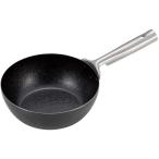 キャプテンスタッグ CAPTAIN STAG ファイバーライン 本格炒め鍋 20CM 深型  UG1579