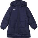 プーマ PUMA ベンチジャケット JR ジュニア キッズ アウター ベンチコート 中綿 防寒 保温 チーム 練習 トレーニング クラブ活動 スポーツ観戦 大会 レジャー