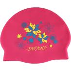 SWANS スワンズ 限定品　シリコンキャップ　フラワー　FINA承認モデル SA7HA ピンク