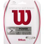 ウイルソン Wilson シンセティックガット パワー16 ホワイト SYNTHETIC GUT POWER 16 モノフィラメント ストリング ガット 硬式 ラケット 部活 練習 試合  WRZ
