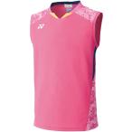 Yonex ヨネックス メンズ　ゲームシャツ ノースリーブ  10375 ジュエルピンク