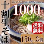 ポイント消化 送料無料 1000円 杵打ち製法 ざるそば かけそば もりそば 十割 生そば 蕎麦 十割そば 450g 3人前 メール便