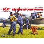 ICM 1/48 ICM48081 英空軍WWIIパイロット&グランドクルーセット(1939-1945)